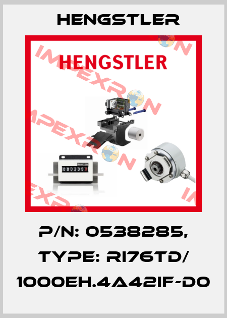 p/n: 0538285, Type: RI76TD/ 1000EH.4A42IF-D0 Hengstler
