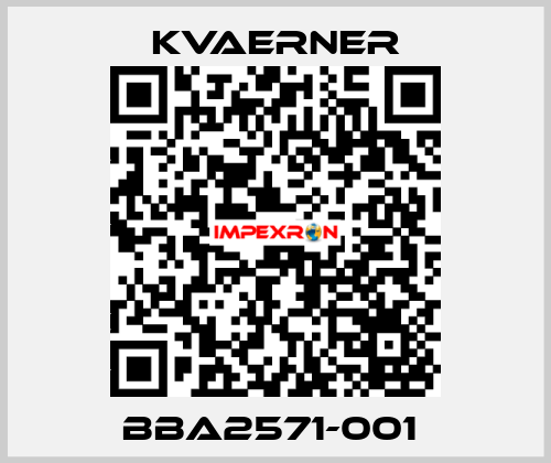 BBA2571-001  KVAERNER