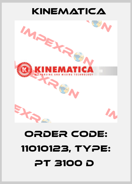 Order Code: 11010123, Type: PT 3100 D  Kinematica
