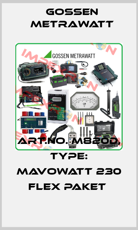 Art.No. M820D, Type: MAVOWATT 230 Flex Paket  Gossen Metrawatt