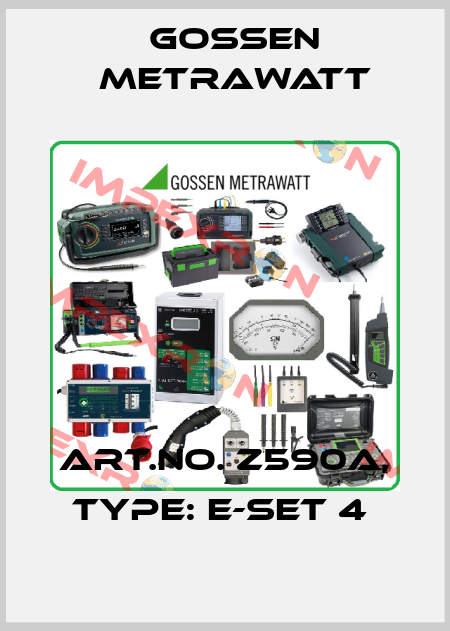 Art.No. Z590A, Type: E-Set 4  Gossen Metrawatt