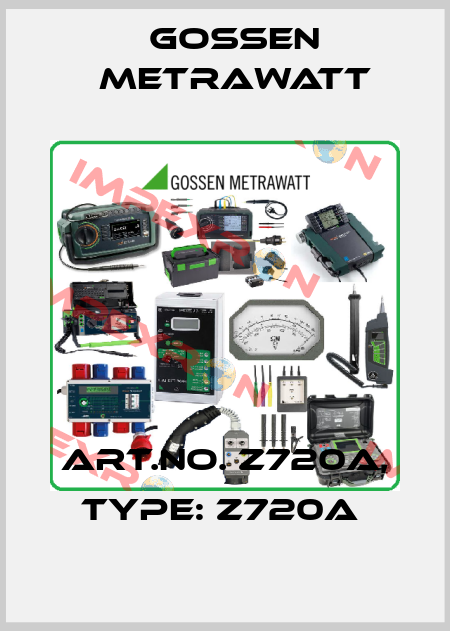Art.No. Z720A, Type: Z720A  Gossen Metrawatt