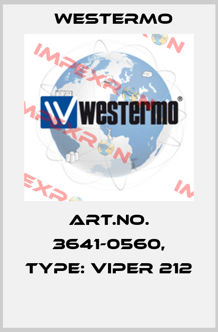 Art.No. 3641-0560, Type: Viper 212  Westermo
