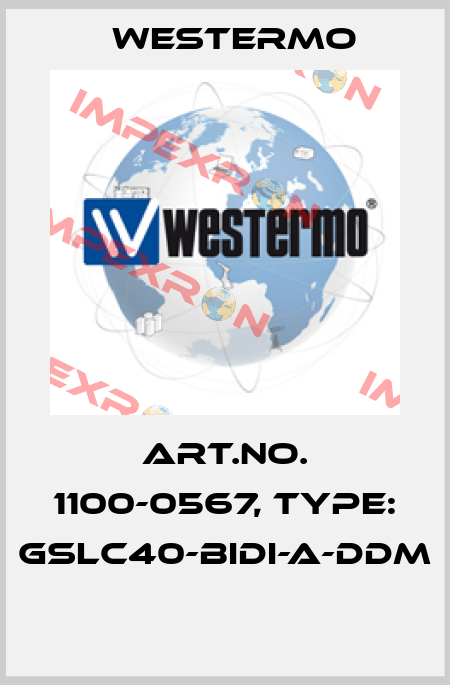 Art.No. 1100-0567, Type: GSLC40-BiDI-A-DDM  Westermo