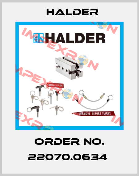 Order No. 22070.0634  Halder