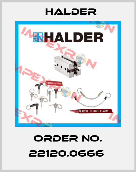 Order No. 22120.0666  Halder