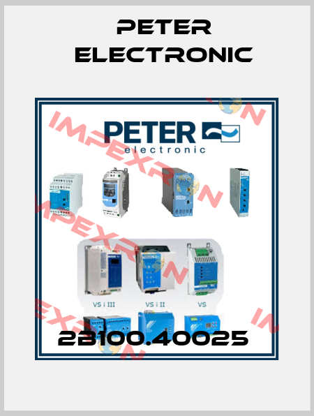 2B100.40025  Peter Electronic