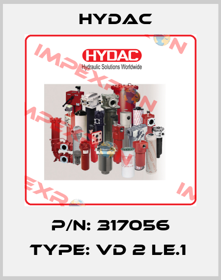 P/N: 317056 Type: VD 2 LE.1  Hydac