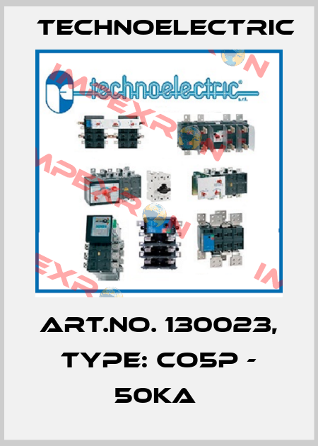 Art.No. 130023, Type: CO5P - 50kA  Technoelectric