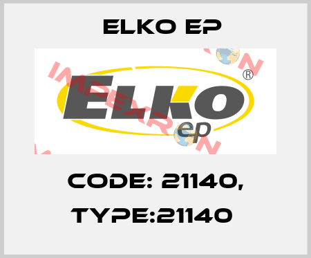 Code: 21140, Type:21140  Elko EP