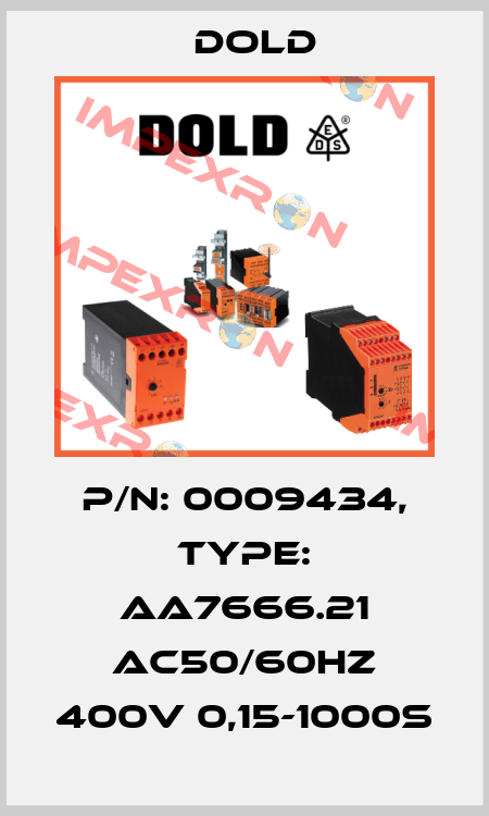 p/n: 0009434, Type: AA7666.21 AC50/60HZ 400V 0,15-1000S Dold