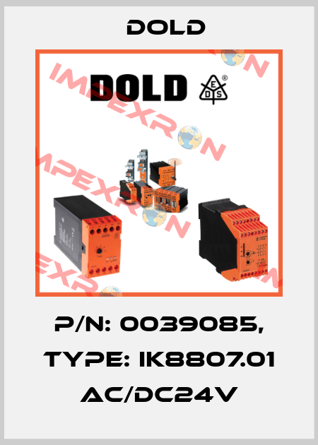 p/n: 0039085, Type: IK8807.01 AC/DC24V Dold