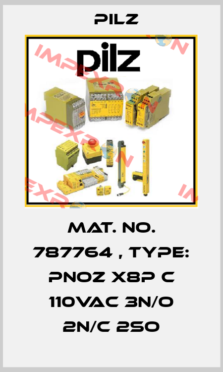 Mat. No. 787764 , Type: PNOZ X8P C 110VAC 3n/o 2n/c 2so Pilz