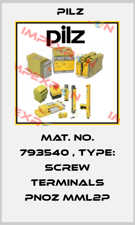 Mat. No. 793540 , Type: Screw terminals PNOZ mml2p Pilz