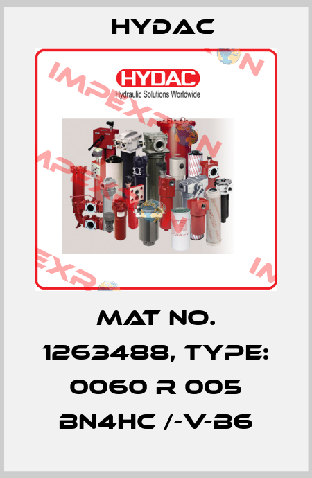 Mat No. 1263488, Type: 0060 R 005 BN4HC /-V-B6 Hydac