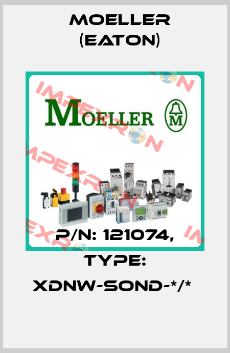 P/N: 121074, Type: XDNW-SOND-*/*  Moeller (Eaton)