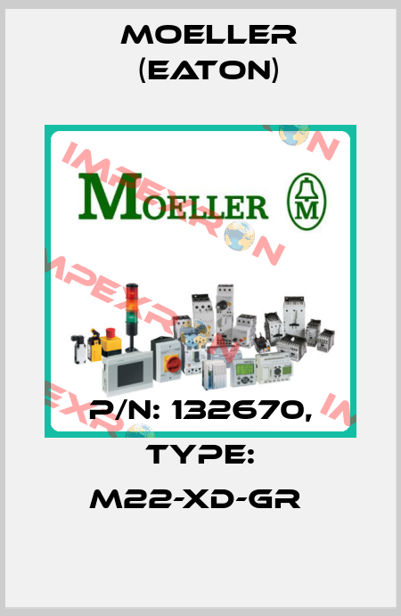 P/N: 132670, Type: M22-XD-GR  Moeller (Eaton)