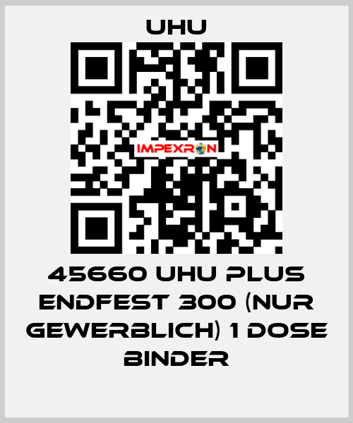 45660 UHU plus endfest 300 (NUR GEWERBLICH) 1 Dose Binder UHU