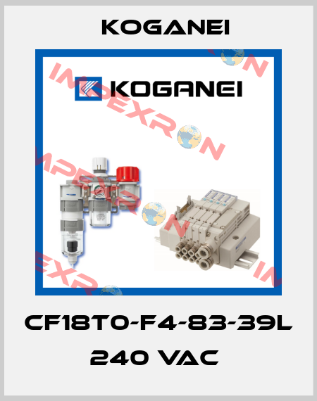 CF18T0-F4-83-39L 240 VAC  Koganei