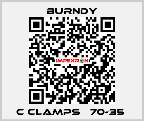 C CLAMPS   70-35  Burndy