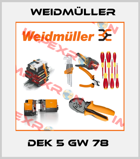 DEK 5 GW 78  Weidmüller