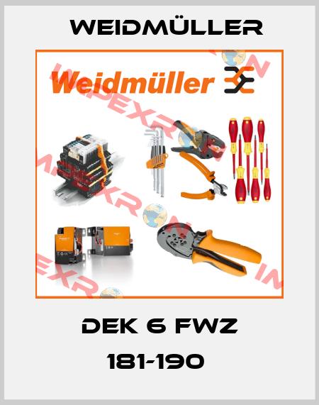 DEK 6 FWZ 181-190  Weidmüller