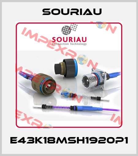 E43K18MSH1920P1 Souriau