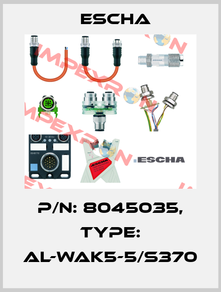 P/N: 8045035, Type: AL-WAK5-5/S370 Escha