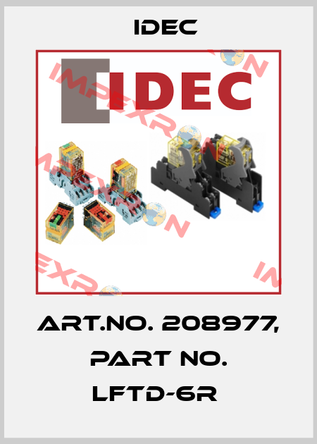 Art.No. 208977, Part No. LFTD-6R  Idec