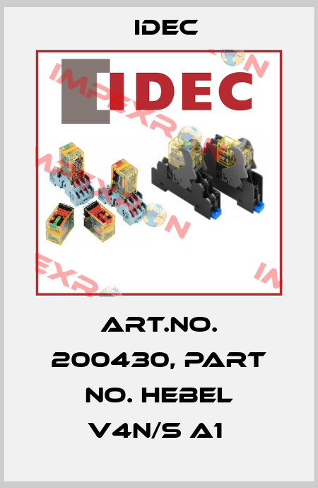 Art.No. 200430, Part No. Hebel V4N/S A1  Idec