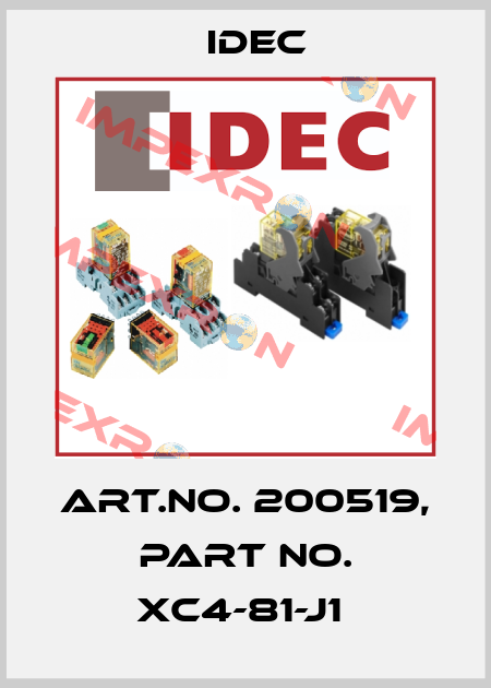Art.No. 200519, Part No. XC4-81-J1  Idec