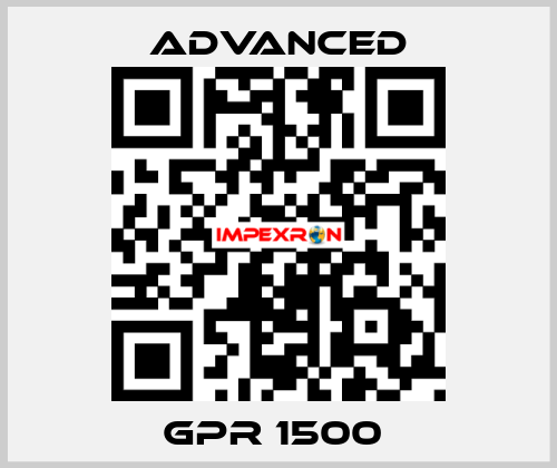 GPR 1500  Advanced