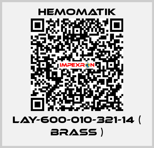 LAY-600-010-321-14 ( brass ) Hemomatik