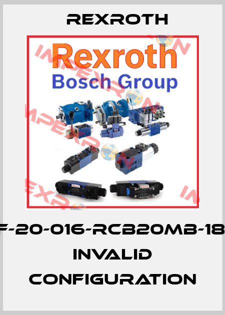 AZPF-20-016-RCB20MB-180-09 invalid configuration Rexroth