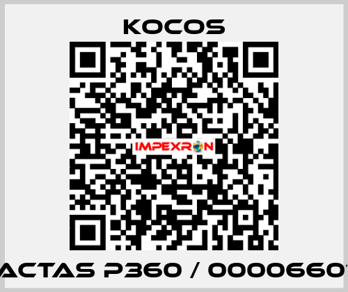 ACTAS P360 / 00006601 KoCoS