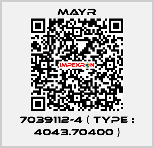 7039112-4 ( Type : 4043.70400 ) Mayr