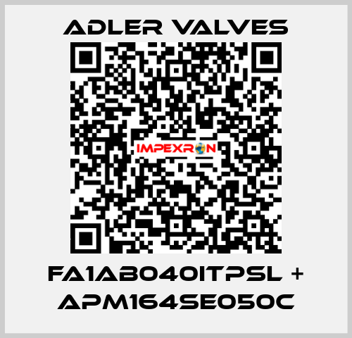 FA1AB040ITPSL + APM164SE050C Adler Valves