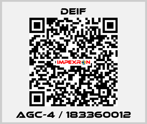 AGC-4 / 183360012 Deif