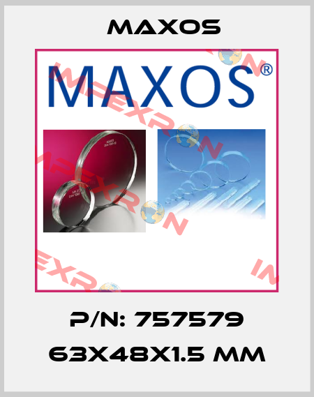P/N: 757579 63x48x1.5 mm Maxos