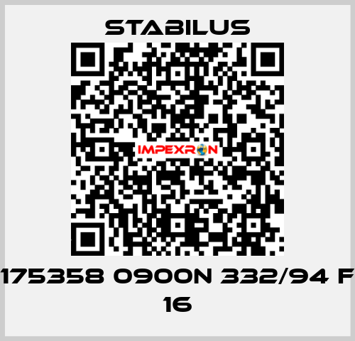 175358 0900N 332/94 F 16 Stabilus
