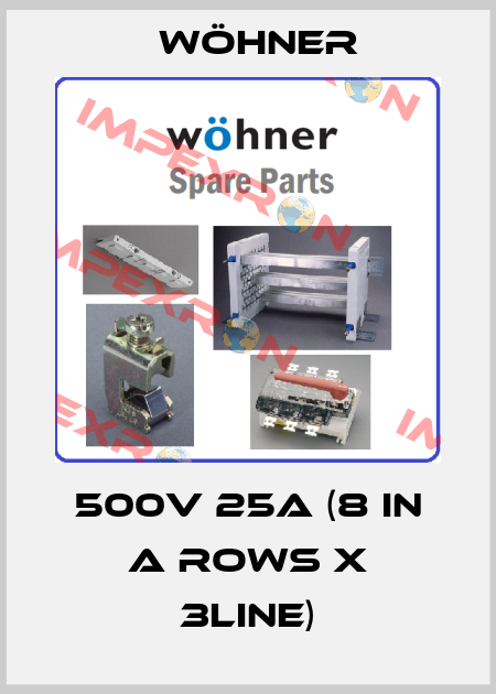 500V 25A (8 in a rows x 3line) Wöhner