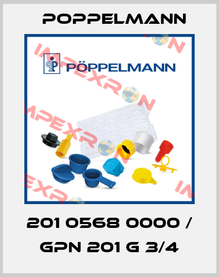 201 0568 0000 / GPN 201 G 3/4 Poppelmann
