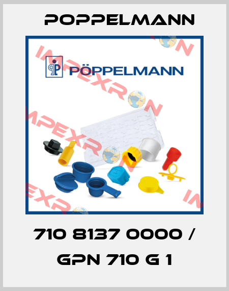 710 8137 0000 / GPN 710 G 1 Poppelmann
