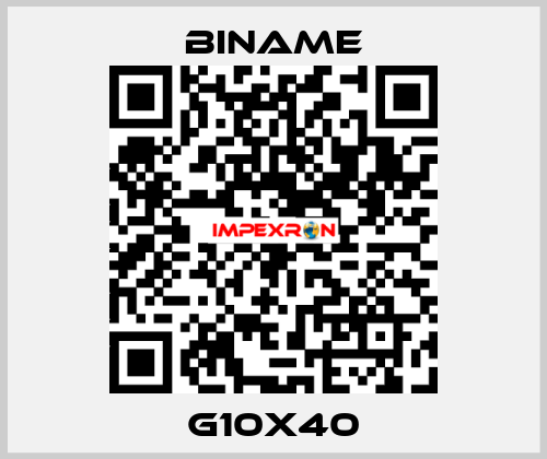 G10X40 BINAME