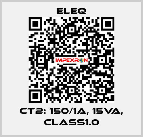 CT2: 150/1A, 15VA, Class1.0 ELEQ