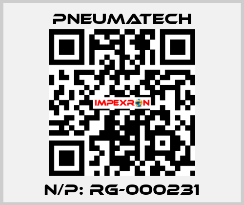 N/P: RG-000231 Pneumatech