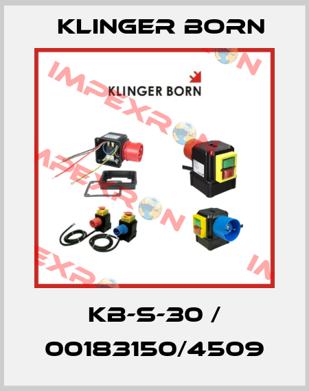 KB-S-30 / 00183150/4509 Klinger Born