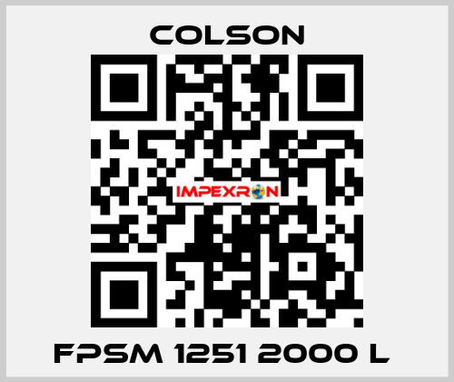 FPSM 1251 2000 L  Colson