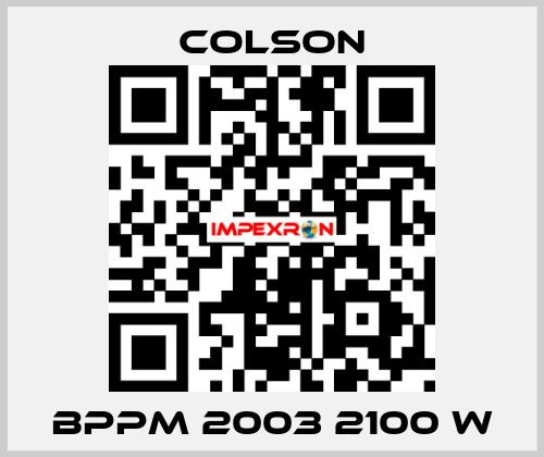 BPPM 2003 2100 W Colson