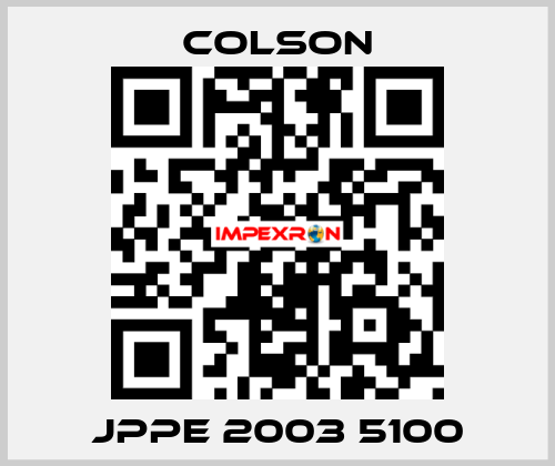 JPPE 2003 5100 Colson